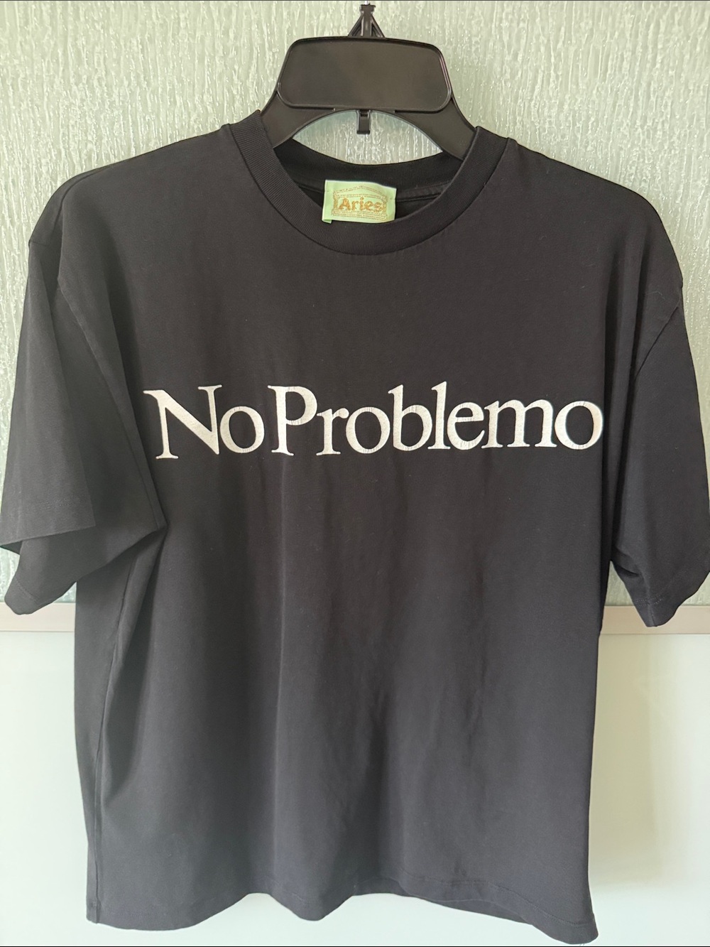 ARIES No Problemo Black Graphic T-Shirt - Men's Sz M